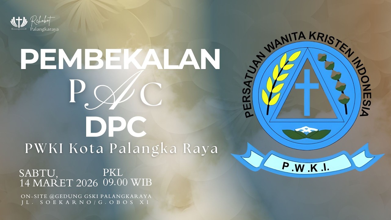 PEMBEKALAN PAC DPC PWKI KOTA PALANGKA RAYA | Sabtu, 14 Maret 2026 | PKL 09.00 WIB