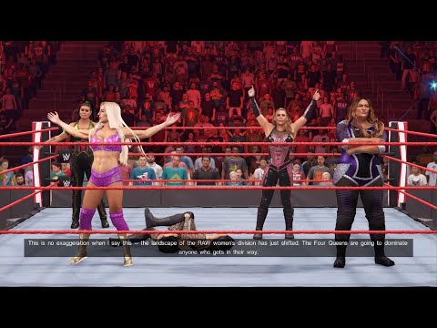 WWE 2K22 MYRISE WALKTHROUGH FEMALE - FOUR QUEENS