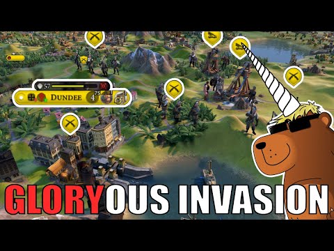 Civ 6 | The GLORYous Invasion of Dundee - Germany Awakes!!! (#3 Deity Germany Civilization VI)