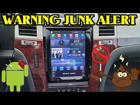 Car Radio Stereo for Cadillac Escalade 2003-2006 7 inch Touch Screen Stereo with Wireless Carplay/Android Auto4 Core 64G ROM EQ DSP Bluetooth FM/RDS Radio and AHD Backup Camera Upgrade Button Knob video review thumbnail