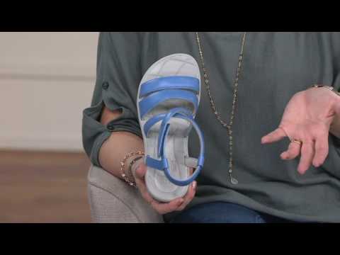 Clarks Cloud Steppers Multi-strap Sport Sandals - Sillian Spade on QVC