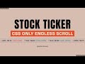 Build An Infinite Scroll Animation Effect Using Only CSS