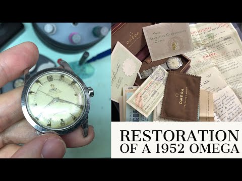 RESTORATION OF A 1952 OMEGA SEAMASTER BUMPER AUTOMATIC FULL SET!!!