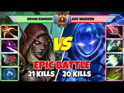 DROW RANGER (Carry) vs ARC WARDEN (Mid) - Epic Battle Of Immortal Rank Dota 2 Players - Z Dota 2