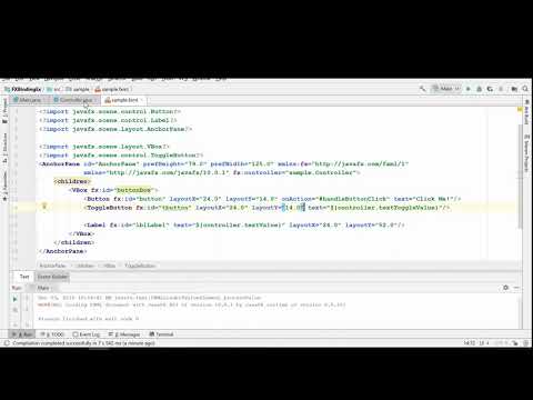 JavaFX Tutorial - Toggle Button and Checkbox Click Event Selection