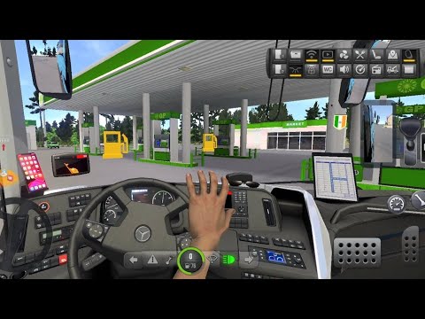 Bus Simulator : Ultimate | Petrol pump ⛽️ |Mercedes-Benz | Zuuks | Mobile game | Drive with Devil 😈