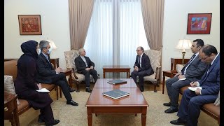 ԱԳ նախարարի պաշտոնակատար Արա Այվազյանի հանդիպումը Հայաստանում Իրանի  դեսպան Աբբաս Բադախշան Զոհուրիի հետ