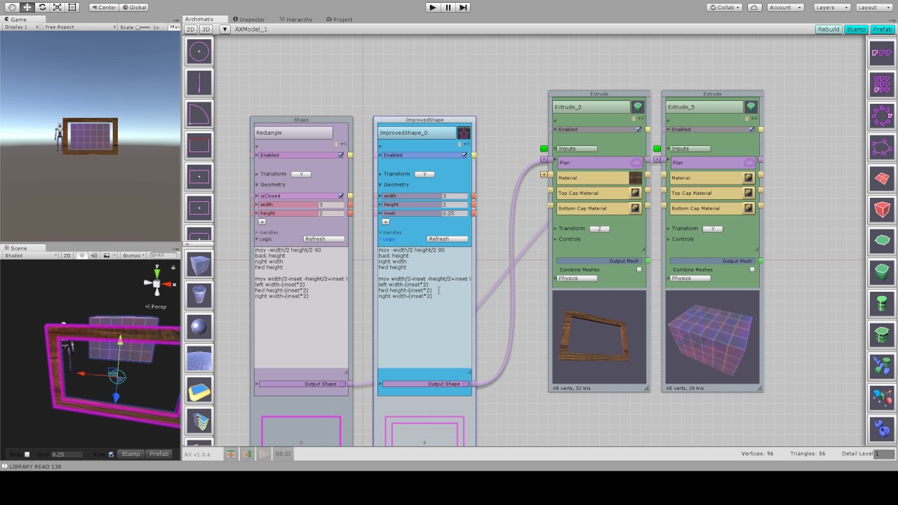 Shape Logic Nodes For Archimatix: Improved Shape