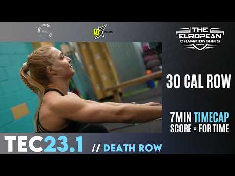 THE EUROPEAN CHAMPIONSHIPS 23.1 WORKOUT ANNOUNCEMENT