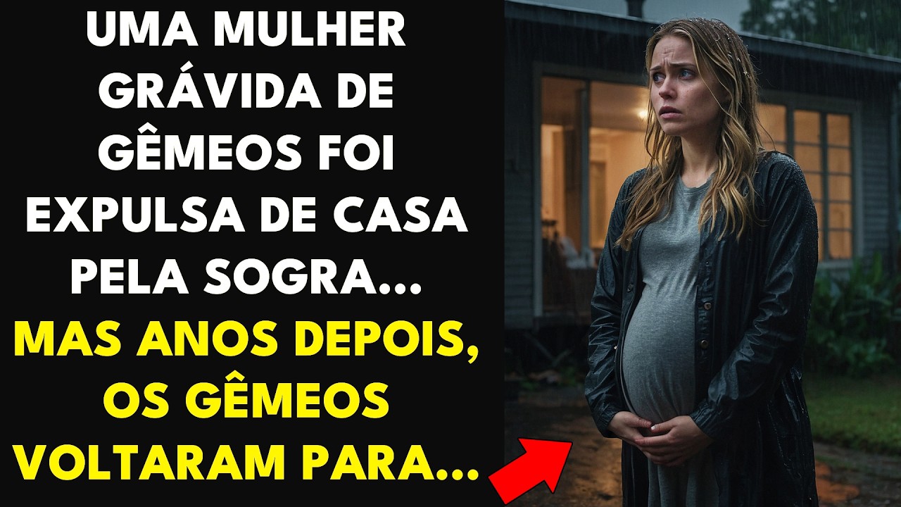 UMA MULHER GRÁVIDA DE GÊMEOS FOI EXPULSA DE CASA PELA SOGRA. MAS ANOS DEPOIS, OS GÊMEOS...