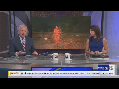 LIVE SHOT ON OHATCHEE DAMAGE