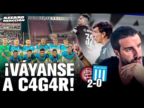NO TENÍAN GANAS DE JUGAR: RACING PERDIÓ 2-0 ANTE LANÚS // AZZARO REACCIÓN