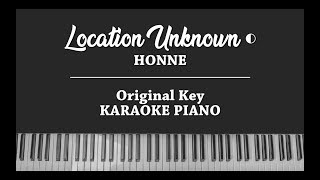 Location Unknown ◐ (PIANO INSTRUMENTAL KARAOKE COVER) HONNE (Brooklyn Session)