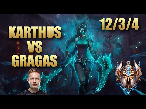 FNC Broxah Karthus Jungle Vs Gragas - KR Challenger Patch 9.20