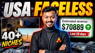 40+ High RPM AI Faceless Niches | How to Start a USA Based Channel? | USA Based Channel Ideas thumbnail