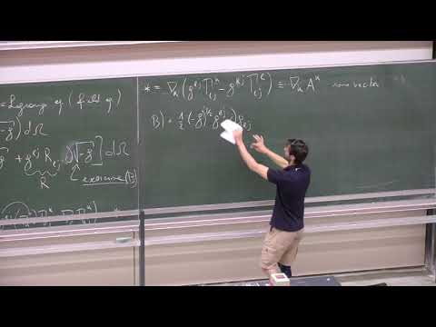 [GR lecture 15/06/2022] 20: Einstein field equations through least action