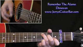 Donovan Remember The Alamo Intro Guitar Lesson