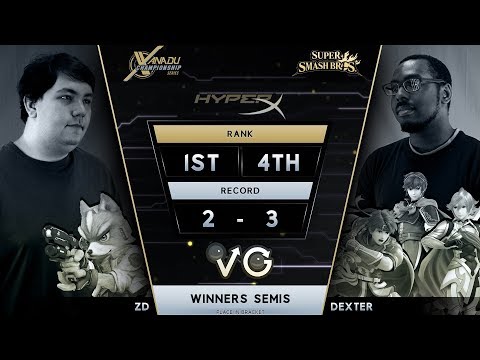XCS Finals Smash 4 -  ZD (Fox) Vs.  Dexter (Marth) Wii U Winners Semis