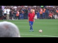 Messi scores 2 free kicks in a row during warm up