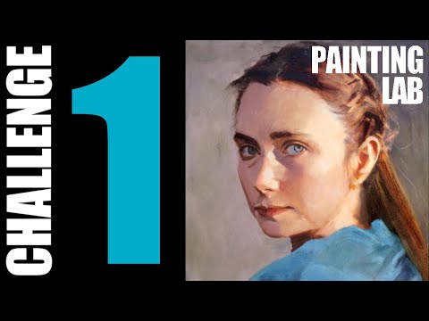 PORTRAIT PAINTING WITH A COMPARATOR MIRROR - PAINTING LAB CHALLENGE No1