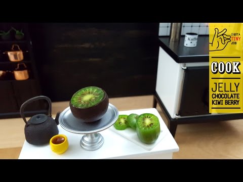 Miniature Jelly Chocolate Kiwi Berry DIY Miniature Food Video