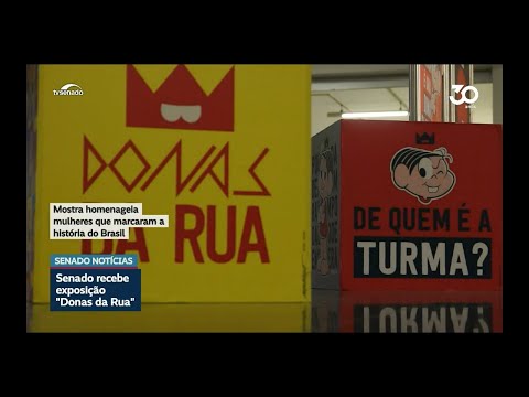 'Donas da Rua': Senado expõe ilustrações de Mauricio de Sousa em homenagem a mulheres