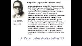 Dr. Peter Beter Audio Letter 13: Economic, Political and Human Lives Destruction - June 26, 1976