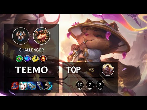 Teemo Top vs Jayce - BR Challenger Patch 10.19