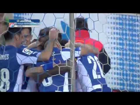 Gol caicedo espanyol 3-0 almeria