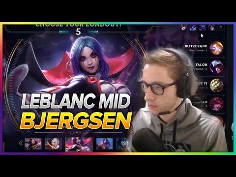 644. Bjergsen Leblanc vs Talon Mid - Patch 8.9 Season 8 - BJERGSEN STREAM