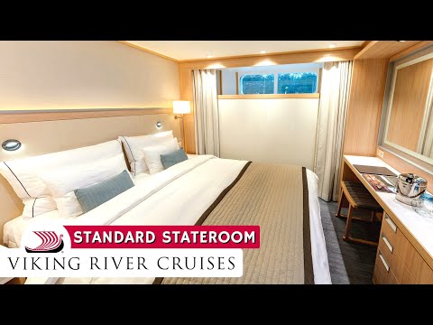 Viking River Cruises | Standard Stateroom Full Walkthrough Tour & Review 4K | Viking Longship