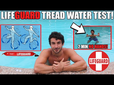 HOW TO SURVIVE THE LIFEGUARD TREAD WATER WITH NO HANDS TEST! (*PASS 100%*)