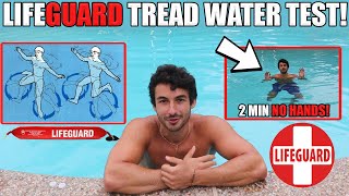 HOW TO SURVIVE THE LIFEGUARD TREAD WATER WITH NO HANDS TEST! (*PASS 100%*)