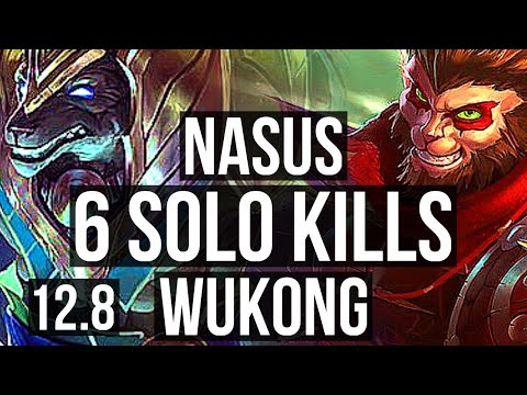 NASUS vs WUKONG (TOP) | 6 solo kills, 800+ games, 900K mastery | KR Diamond | 12.8