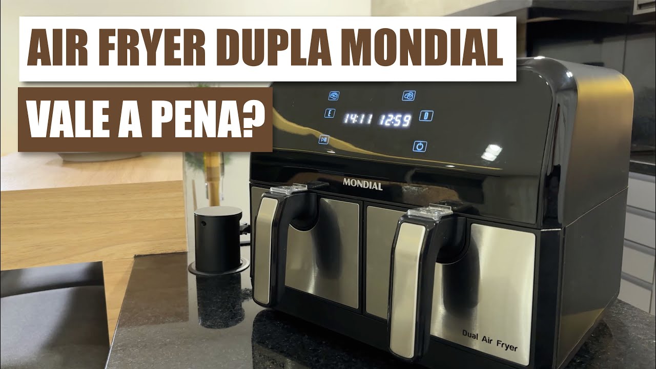 Airfryer Dual Mondial 8 Litros AFD-01-BI - Fiz um Hambúrguer Caseiro para Testar!