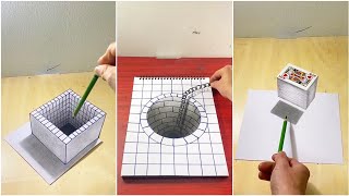 Vẽ 3D trên giấy siêu hay hướng dẫn vẽ