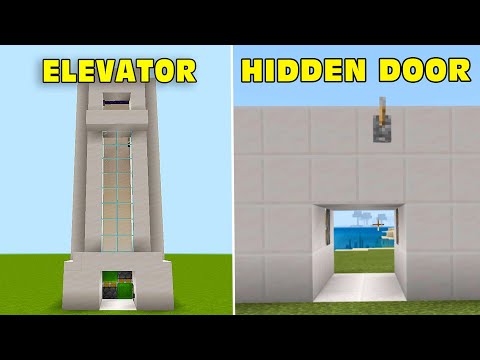 Eagle MCraft - 3+ Simple Redstone Build (Elevator, Hidden Door) in Minecraft Bedrock