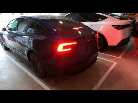 We Let Our Tesla Park Itself… Into Our Garage 😬