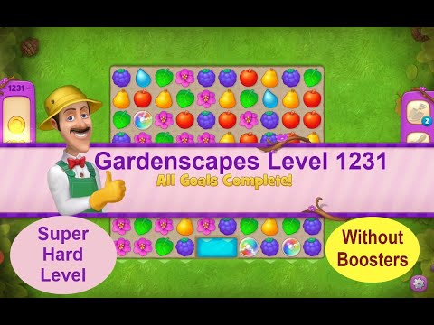 Gardenscapes Level 1231 - No Boosters