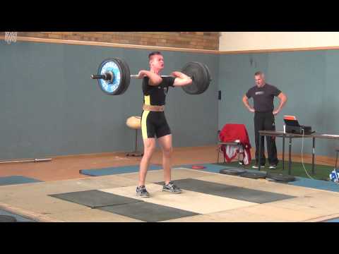 Tobias Rösner vom TV. Elz mit neuer Persönlicher Bestleistung 110kg im Stoßen.