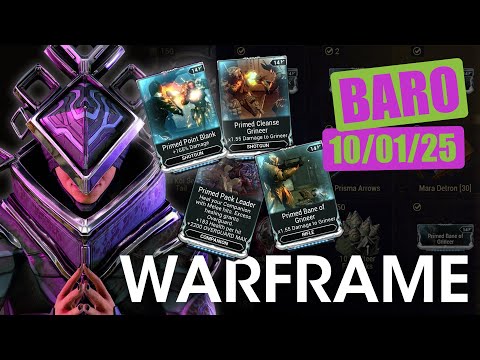 Baro Ki'Teer Location & Inventory 10 January 2025 - Warframe