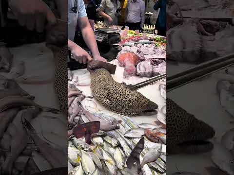 Fresh Eel Fish Cutting & Grilling at Fisher Restaurant | Satisfying Seafood Cooking Process