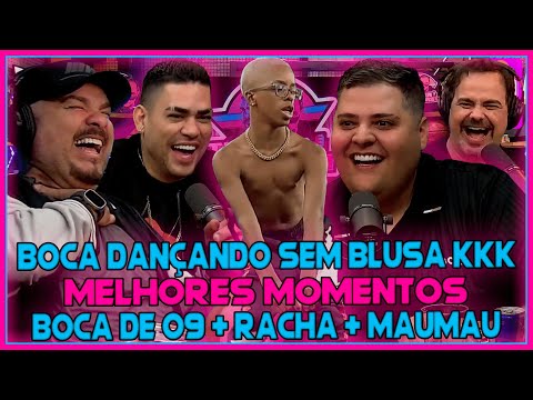 BOCA DE 09, RACHA E MAUMAU NO TICARACATICAST - MELHORES MOMENTOS