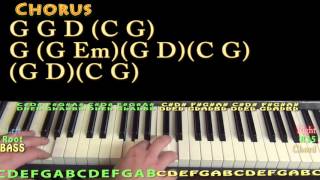 I&#39;d Love to Lay You Down (Barrett Baber) Piano Lesson Chord Chart