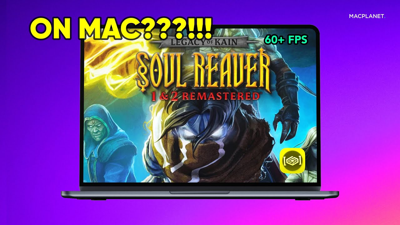 Playing legacy of Kain Soul Reaver 1 & 2 Remastered on my MacBook Air