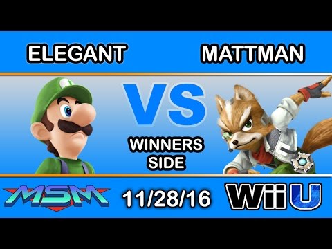 MSM 76 - eM | Elegant (Luigi) Vs. mattman (Fox) Winners Side - Smash Wii U