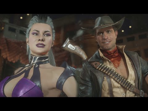 Erron Black Flirting With Sindel - Mortal Kombat 11