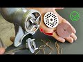 Wow This Meat Grinder Now Looks Like A Razor Cuts Thread And Iron With Ease