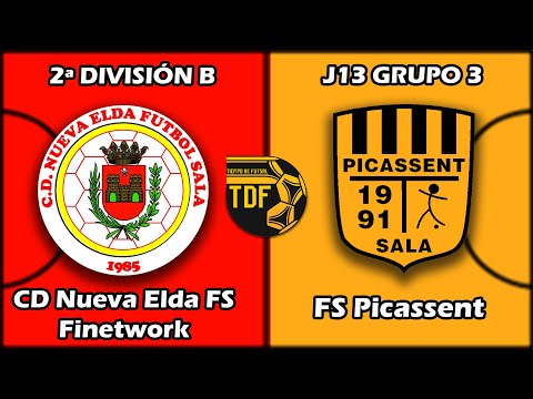 SEGUNDA DIVISIÓN B J13, GRUPO 3 (2022/2023). CD Nueva Elda FS Finetwork vs FS Picassent