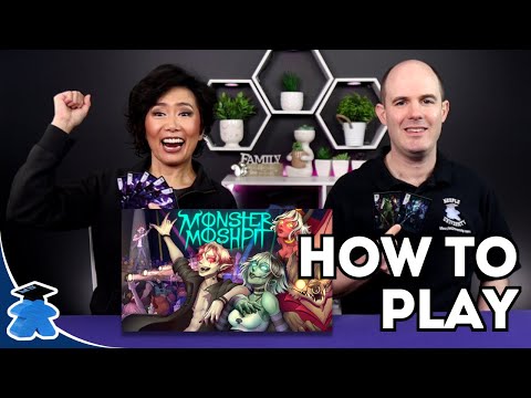 Monster Mosh Pit - How to Play Board Game. Monster mayhem at rock concert